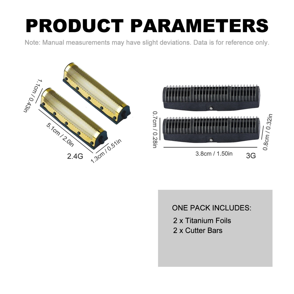 Replacement Foil & Cutters Compatible with Wahl Vanish 8173-700 — Part Options