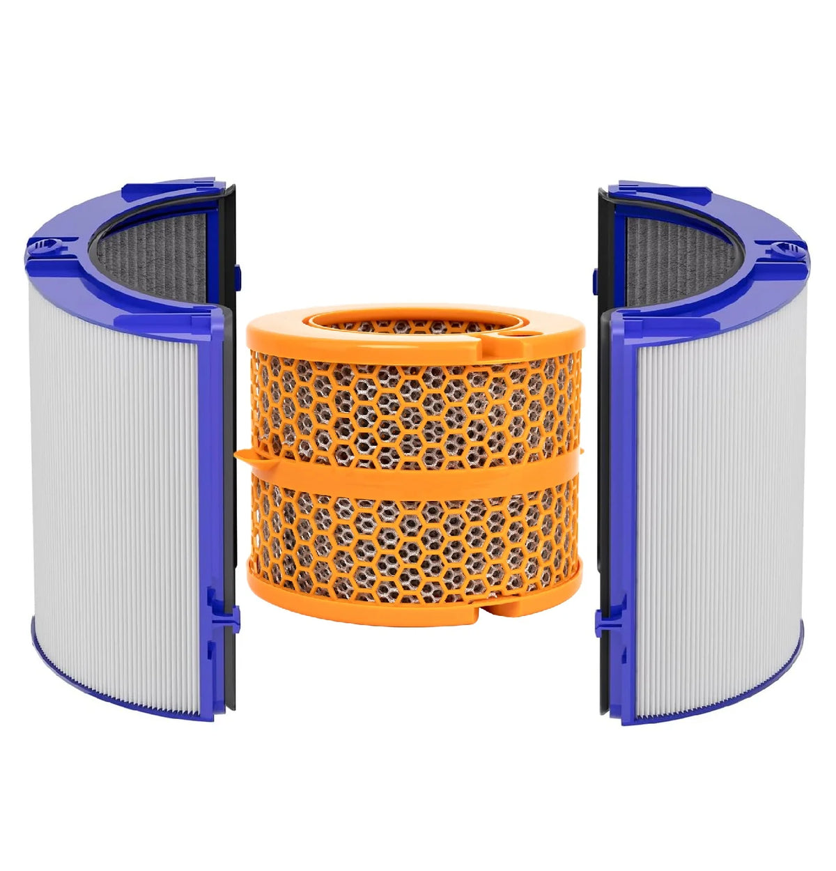 2-IN-1 HEPA+Carbon Filter For Dyson TP06 TP07 TP09 TP10 HP06 HP07 HP09 PH01 PH02 Air Purifier 360°Combi Glass HEPA + Carbon Pure