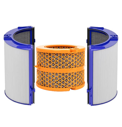 2-IN-1 HEPA+Carbon Filter For Dyson TP06 TP07 TP09 TP10 HP06 HP07 HP09 PH01 PH02 Air Purifier 360°Combi Glass HEPA + Carbon Pure