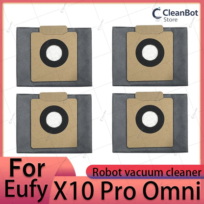 Accessories Compatible with Eufy X10 Pro Omni Robot Vacuum Dust Bag Hepa Filter Roller Side Brush Mop Cloth