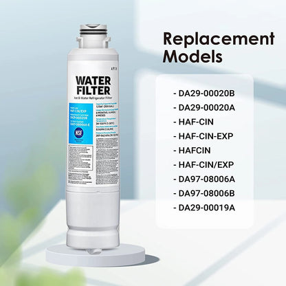 Replacement Refrigerator Water Filter — DA29-00020A / RF28HFEDBSR / RF263BEAESR / RF263TEAESG Reference