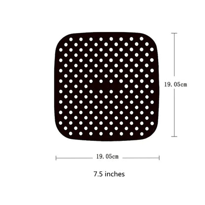 2pc/1pc Air Fryer Silicone Tray Rectangle Oven Baking Basket Reusable Liner Insert Dish Fried Chicken for Airfryers Accessories