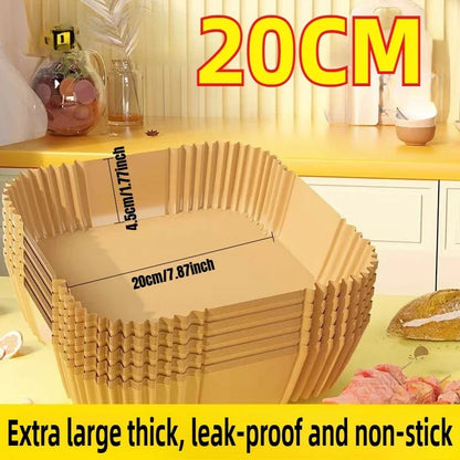 Non-stick Air Fryer Paper Liner-for Baking Microwave-Air Fryer Accessories Aerogrill Parchment for Home and Kitchen Baking Tools
