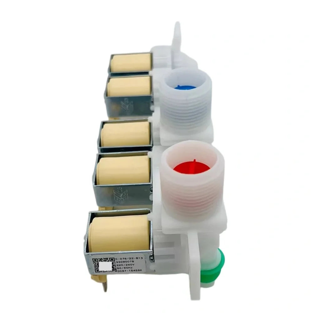 Washer Appliance Water Valve DC97-15459K Double Inlet 5 Outlets C-076-19-B13 Electromagnetic Valve for Laundry Parts