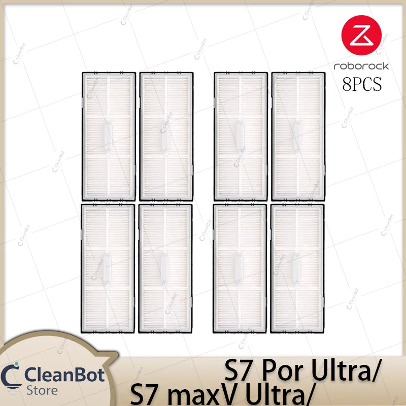 Compatible with Roborock S7 MaxV Ultra/S7 Pro Ultra Robot Vacuum Cleaner Accessories Main Brush Side Brush HEPA Filter Mop Cloths Spare Parts