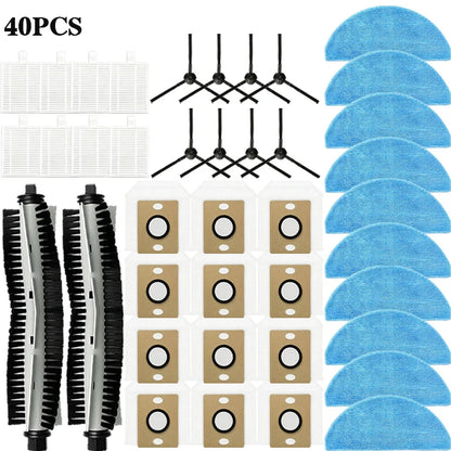 For ILife A30 Pro Robot Vacuum Cleaner Accessories Main Roller Side Brush Hepa Filter Mop Cloth Dust Bag Parts Replacement