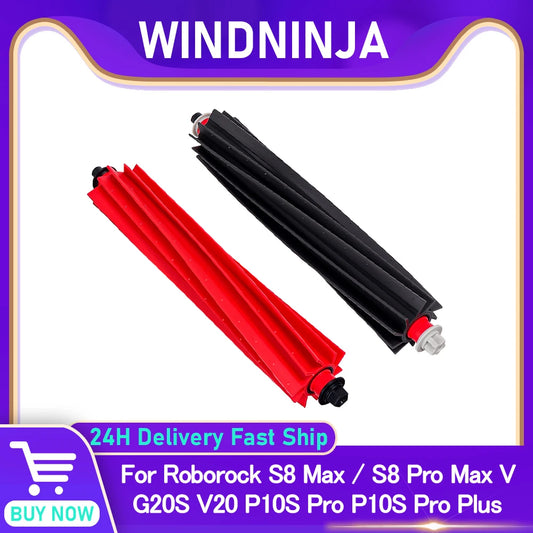Main Brush Compatible with Roborock S8 MaxV Ultra P10S Pro P10S Pro Plus G20S V20 Robot Vacuum Parts Anti-Tangle Roller Brushes Accessories