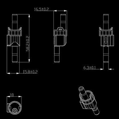 Water Flow Meter G1/4 DN8 Fluid Counter Sensor for Water Purifier Coffee Machine Filtration System Measuring Tool