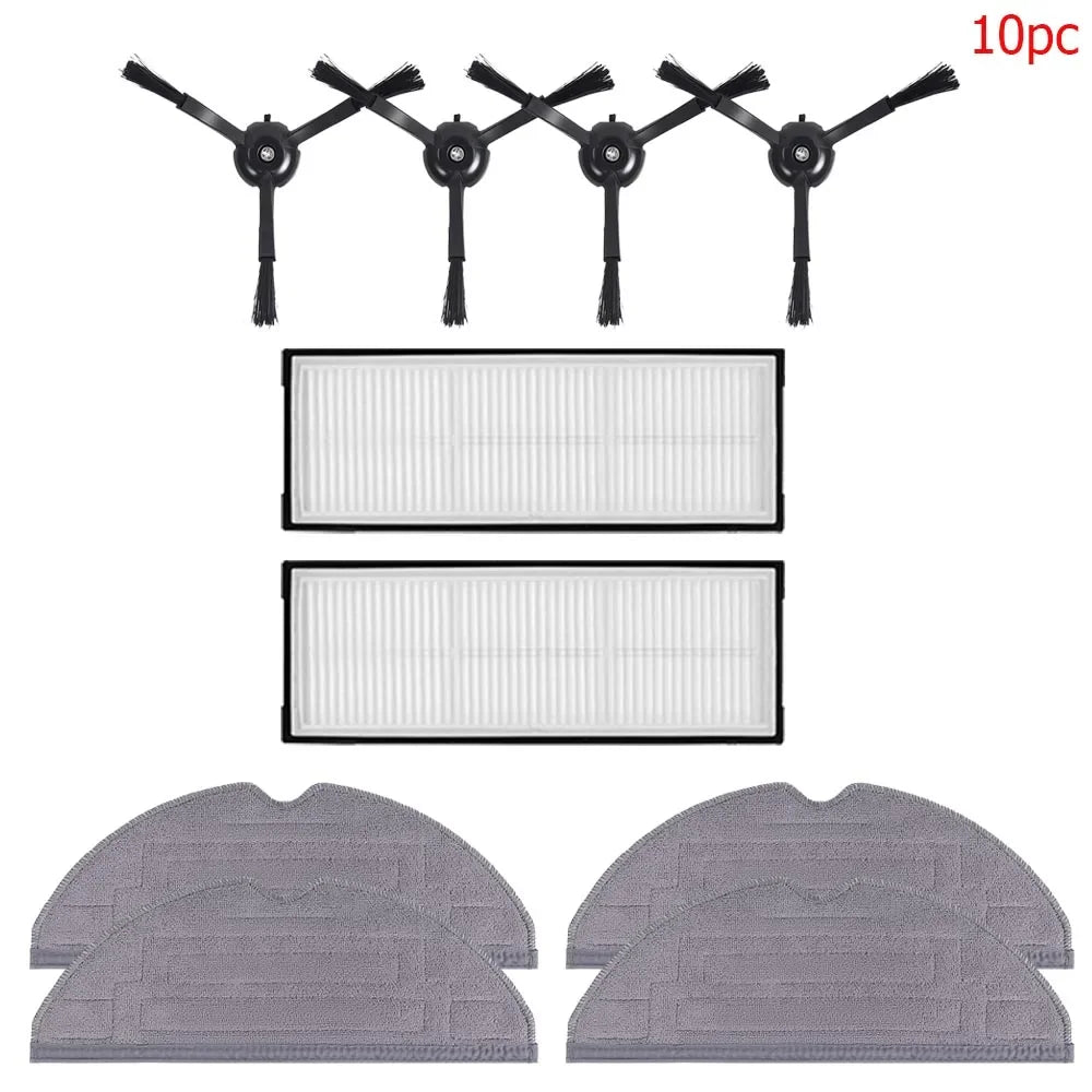 Spare Parts Kit Compatible with Roborock S8 S8 Pro Ultra S8+ Vacuum Cleaner Filter Main Roller Brush Side Brush Mop Cloths Replacement