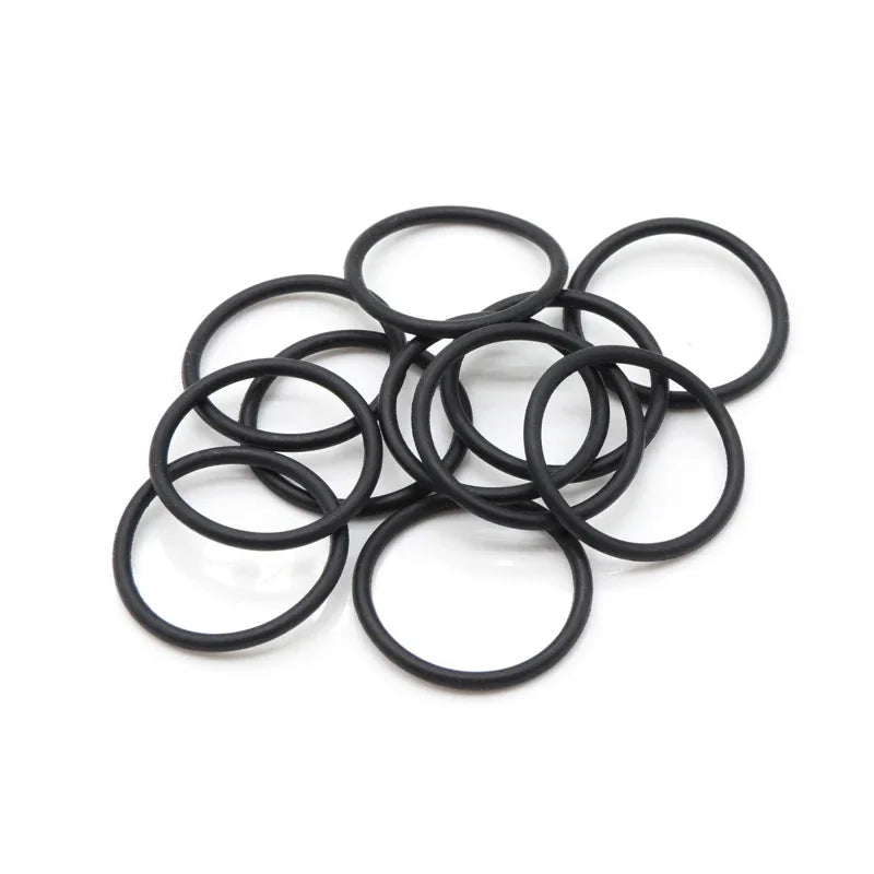50pc NBR O Ring Seal Gasket Thickness CS 1.5mm OD 5~80mm Nitrile Butadiene Rubber Spacer Oil Resistance Washer Round Shape Black