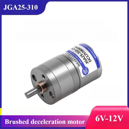 JGA25-310 Micro Gear DC Gear Motor Low High Speed Adjustable Speed 6v12v Small Motor