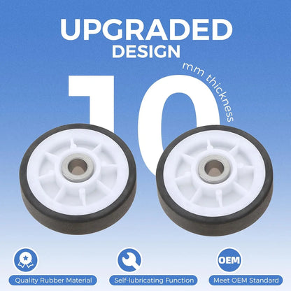 12001541 Dryer Drum Roller Kit 306508 Drum Bearing Kit WP6-3700340 Dryer Idler Pulley & WP33002535 Drum Belt
