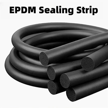 EPDM Sealing Strip 2/4/6/8/10/12/14/16/18/20mm Rubber Foam Sponge Cord Bar Car Door Sound Proofing Window Dustproof Seal Gaskets