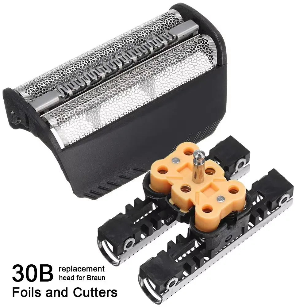 30B Replacement Shaver Foil & Cutters Compatible with Braun 7570 / 7680