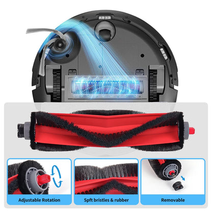 Replacement Main Brush Compatible with Roborock Q7 M5+ Q7 M5 Q7 TF Q7 TF+ Q7 L5 Q7 L5+ Q7B Q7T+ Robot Vacuum Roller Brush Accessories Parts