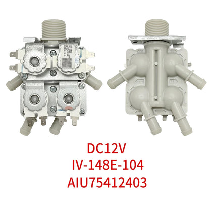 Compatible with LG drum washing machine 12V inlet valve solenoid valve AIU75412403/ 5220FR2067J/5221FR1003U/AJU75052605
