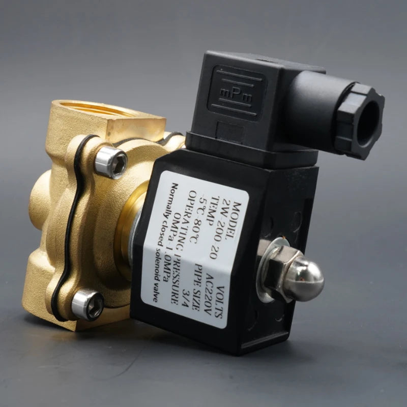 Solenoid Valve Water Valve Normally Close Brass Valves 220V12V24V Air Water Gas Diaphragm Valve 1/4" 3/8" 1/2" 3/4" 1" 2"