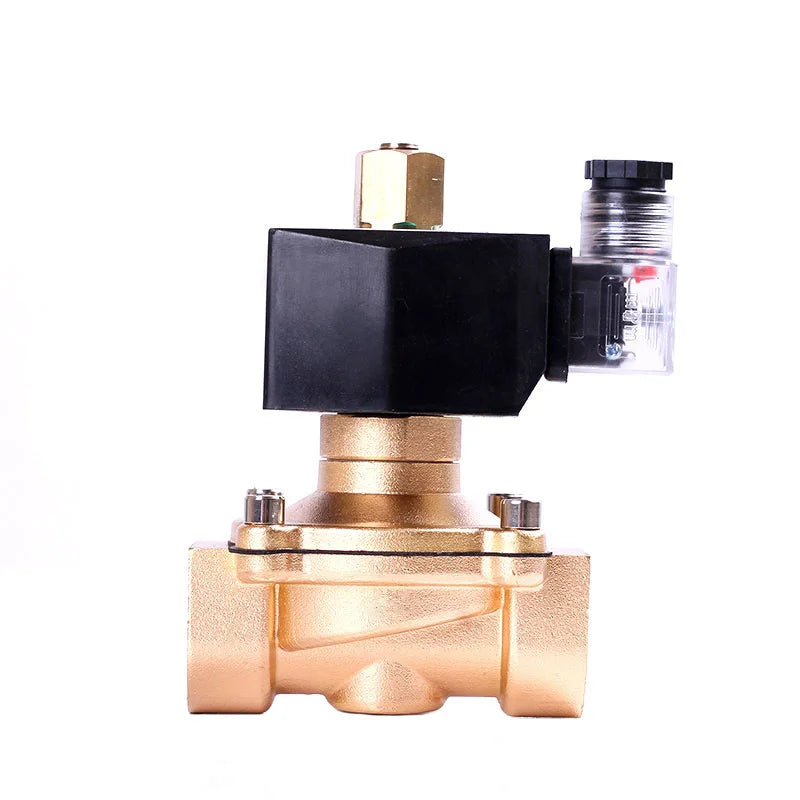 1/2" 3/4" 1" 2" Normally Open Solenoid Valve Brass IP65 Pipe Control Switch Valve Water Valve For Water Oil Gas