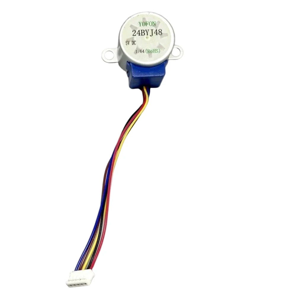 24BYJ48 5V Stepper Reduction Motor 1:64 Gearbox, 4-Phase 5-Wire DC Gear Motor Low Noise for Fan Swing Head/DIY
