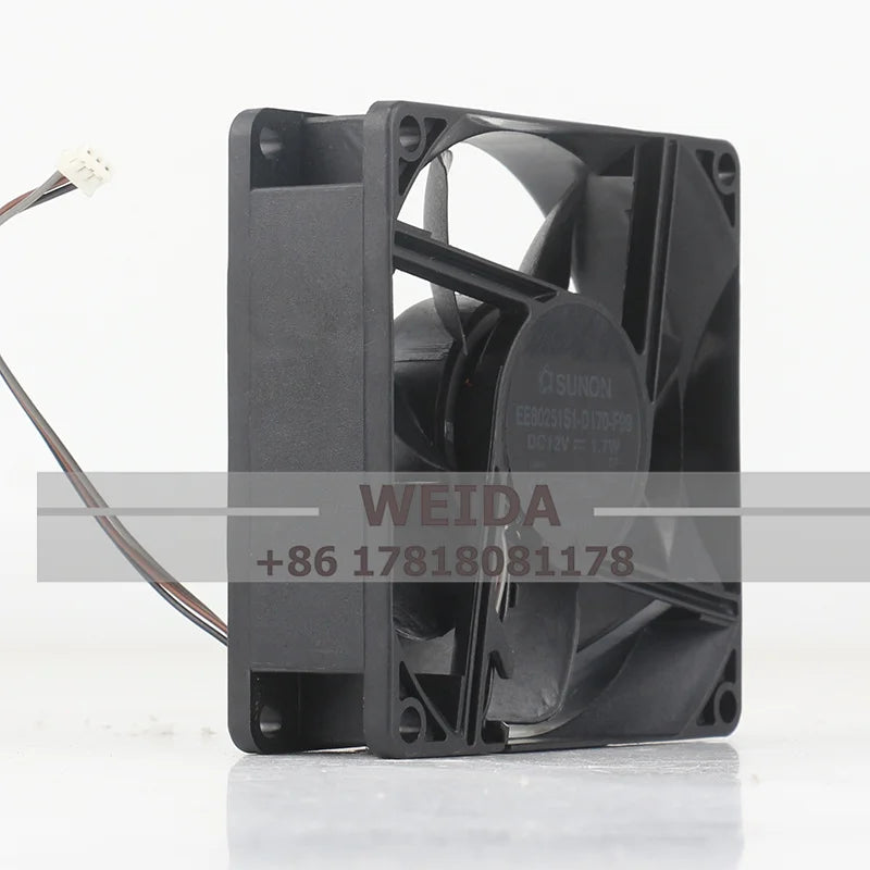 SUNON 8CM EE80251S1-D170-F99 DC12V 1.7W 80x80x25MM projector cooling fan