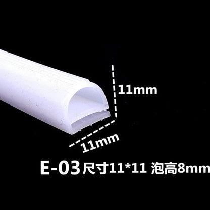 Silicone seal E Type Strip Red White E Shape Silicone Stirp Door Oven Freezer Door Oven Steaming