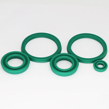 UN 50/52/53/55/56/58/60mm ID Green Polyurethane PU Shaft Piston Rod U Y Single Lip Sealing Ring Gasket Hydraulic Cup Oil Seal