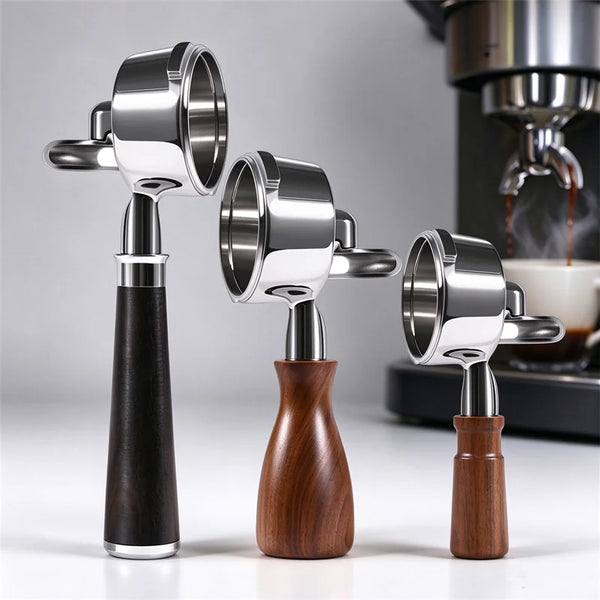 Double Spout 58mm Portafilter for GAGGIA CLASSIC CAREZZA ESPRESSO,304 Stainless Steel Filter Holder Espresso Machine Accessories