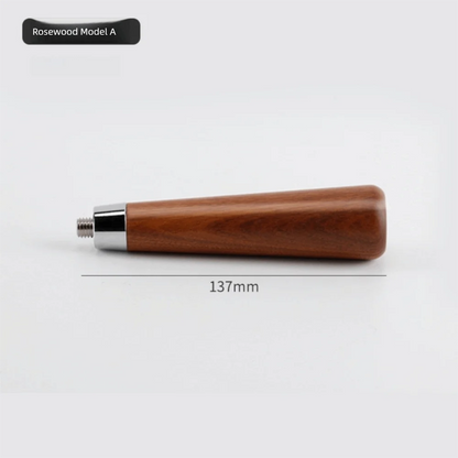 M10 Coffee Portafilter Handle Revolving Solid Wood Coffee Machine Handle Barista Tools for 51/53/58mm Filter Holder Handle