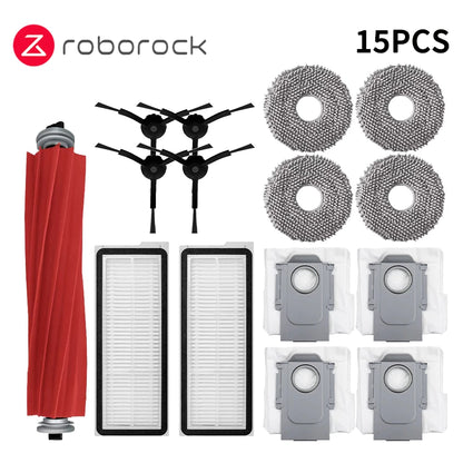 Compatible with Roborock Q Revo MaxV / Q Revo S / Q Revo Pro Robot Aspirador Accesorio Bolsa De Polvo Cepillo Lateral Principal Filtro HEPA Paño