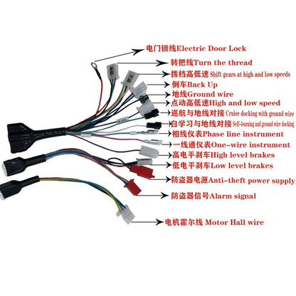 48V 60V 72V 50A 1500W Brushless DC Motor Controller Sine Electric Vehicle Motor Controller DC Electric Bike Motor Driver