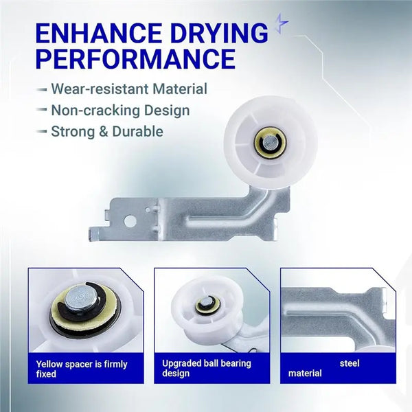 Sturdy Clip Included Dryer Idler Pulley 2 Pack DC93-00634A For Models DV45H7000EW, DV48H7400EW DV42H5000EW AP4373659-A77