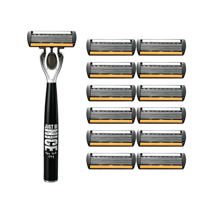 Manual Razor Set with Six-Layer Blades
