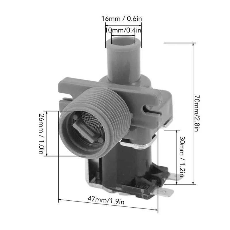 Washing Machine Water Inlet Valve Inlet Switch Solenoid Valve for SANYO FCD270A Full Automatic Laundry Washing Machine 220‑240V