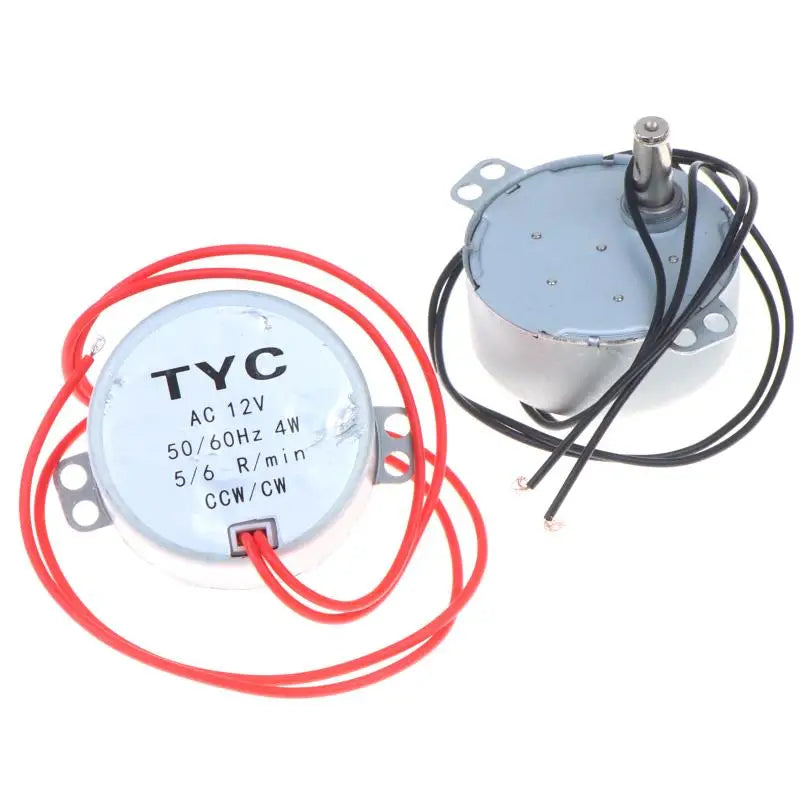 High Performance TYC-50 Synchronous Motor 5-6R/min AC 12V High Torque Stable Motor for Microwave Turntable & Display Stand