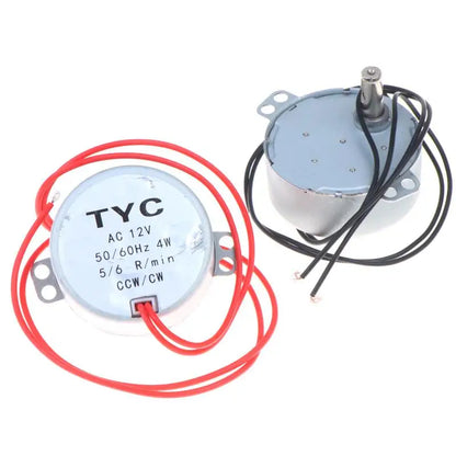 High Performance TYC-50 Synchronous Motor 5-6R/min AC 12V High Torque Stable Motor for Microwave Turntable & Display Stand