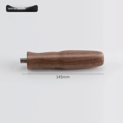 M10 Coffee Portafilter Handle Revolving Solid Wood Coffee Machine Handle Barista Tools for 51/53/58mm Filter Holder Handle