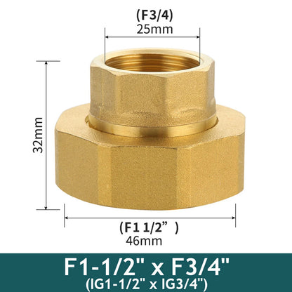 Brass Pipe Fittings Water Meter Pump Union Adapters Male/female Threaded 1/2" 3/4" 1" 1-1/2" Bsp Pipe Fitting With Seal Washer