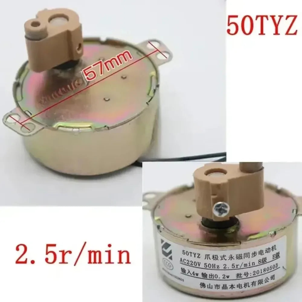 Synchronous Motor For Air Blower TY-50A TYJ50-8 TYJ50-20-8A3 50TYZ TYJ50-8A7 Electric Oven Microwave Oven Tray Motor parts