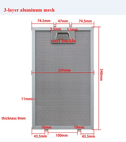 2PC range hood oil screen filter replacement exhaust filter, exhaust accessories
