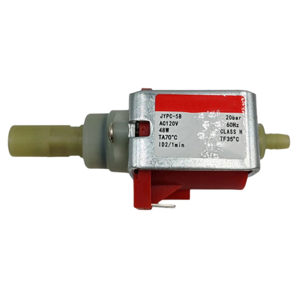 Silver Iron Solenoid Valve Water Pump For Espresso Coffee Machine 700ccmin Flow Rate AC 110V 120V Brewing System Accessories