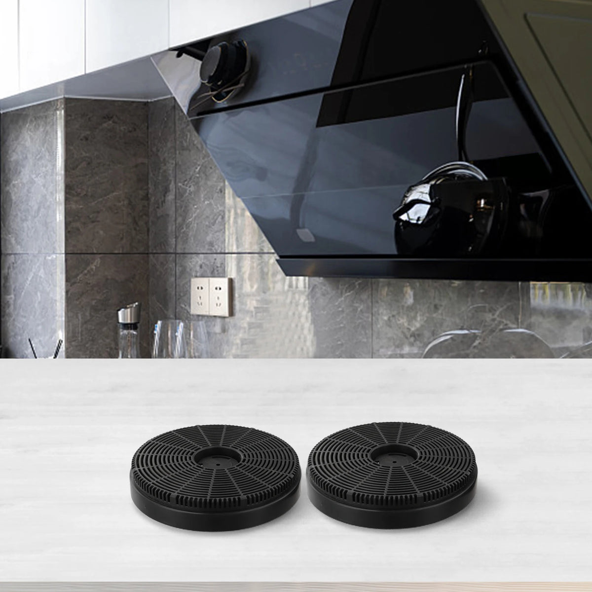 2PCS 160×30mm Activated Carbon Filter Kitchen Range Hood Activated Carbon Filter Accessories