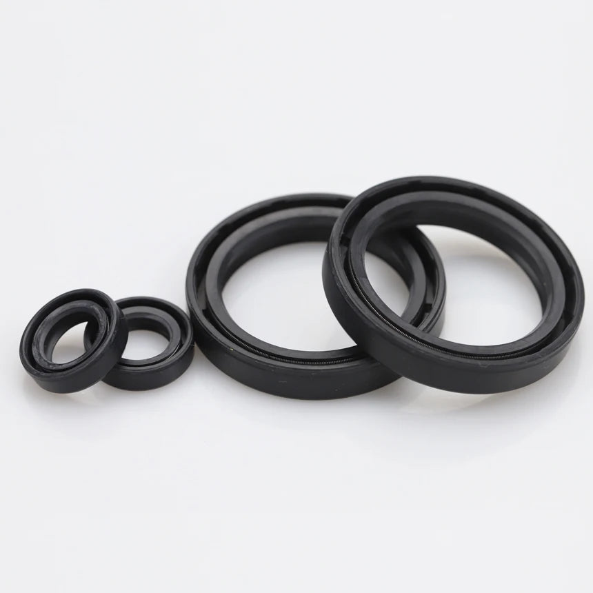 TC 15 16 17 18 19 20 21 22 23 24 ID Rubber NBR Grooved U Lips Spring Joint Gasket Ring Sealing Rotary Shaft Skeleton Oil Seal