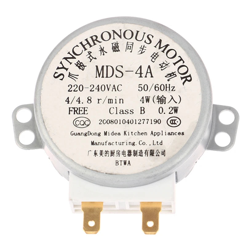 MDS-4A 220V Microwave Turntable Motor – Replacement Synchronous Tray Motor with Coupling