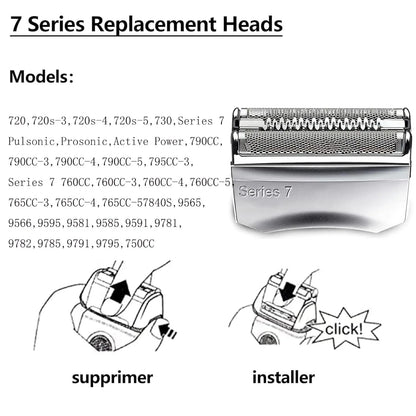 70S Replacement Shaver Head Compatible with Braun Series 7