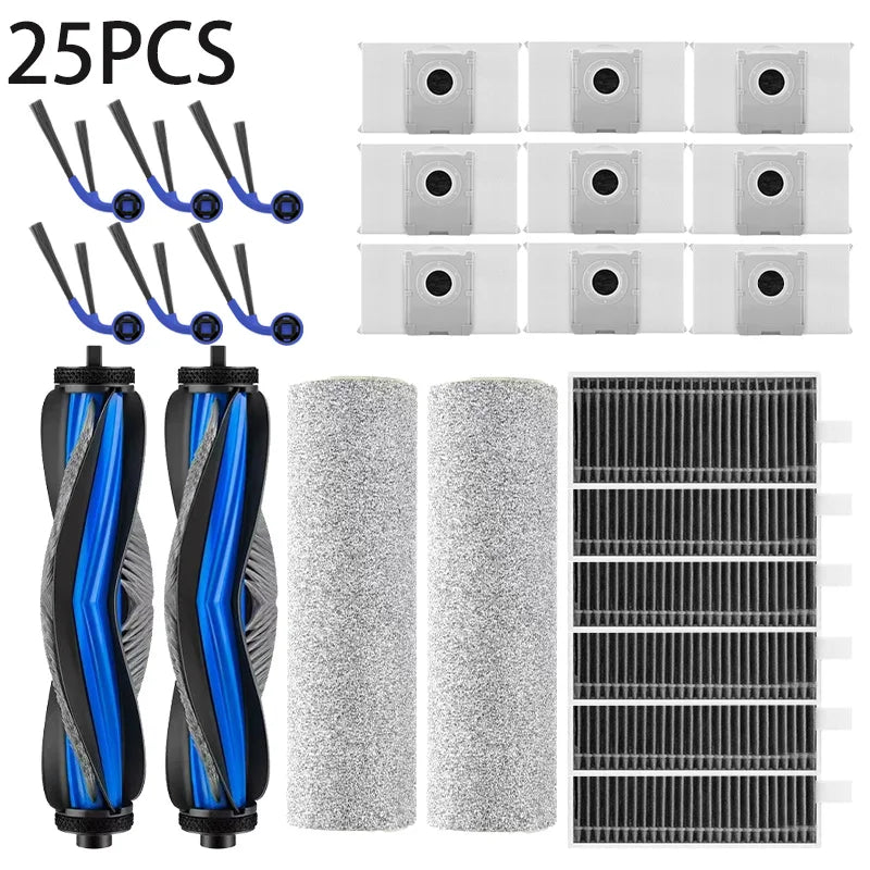 ECOVACS T80 OMNI 、T80 PRO OMNI Vacuum Parts Main Roller Mop Cloth Side Brush Dust Bag HEPA Filter Accessories