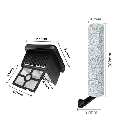 Dreame H12 Pro / H12Plus / H12 Dual Soft Brush Spare Parts Wet Dry Vacuum Cleaner Roller Hepa Filter Accessories