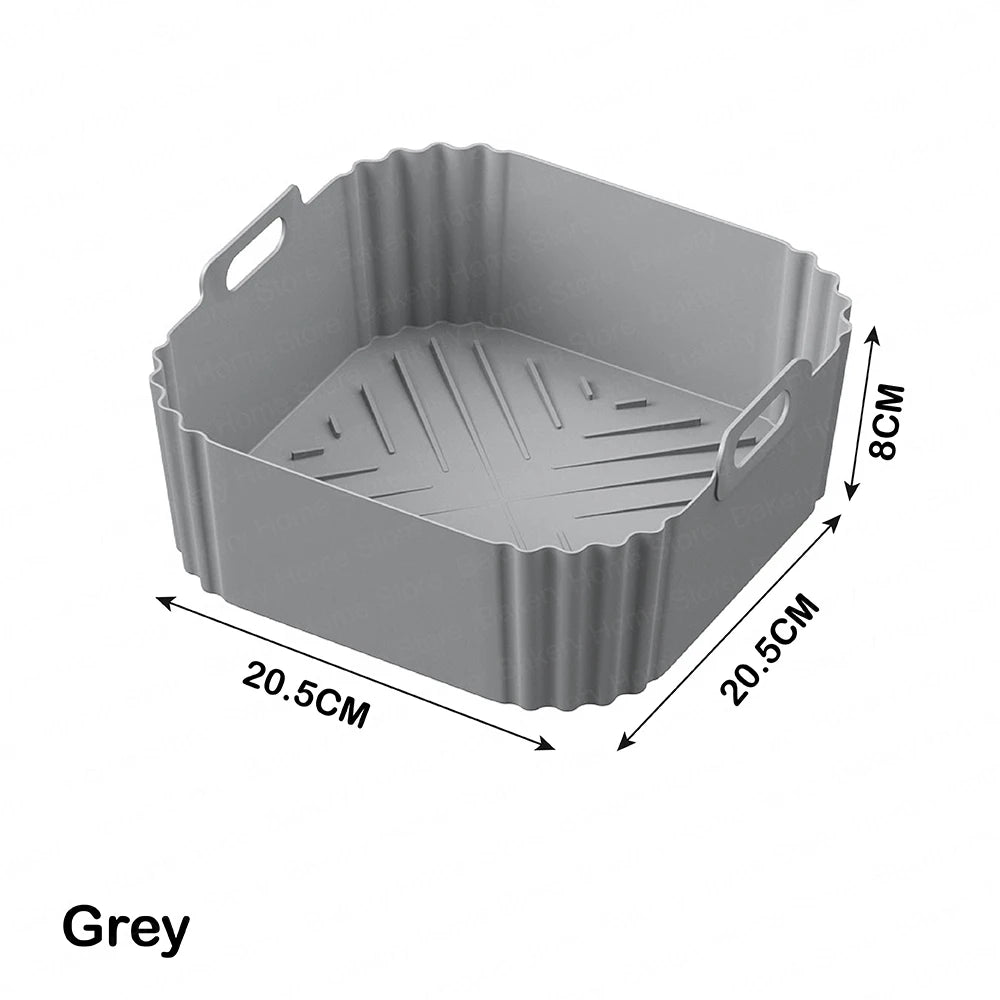 8.86IN/20CM Air Fryer Silicone Liners for Ninja AF140/AF14/ AF180/AF181 Non-Stick Airfryer Baking Tray for Philips HD9270 Basket