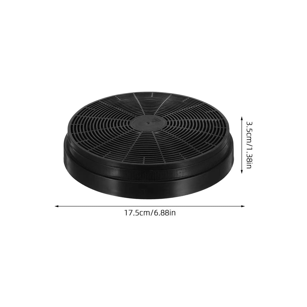 6.9 Inch Kitchen Range Hood Carbon Filter Washable Grease Smoke Odor Filter for Cooker Hood Ventilation High Temp Resistant Mesh
