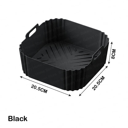8.86IN/20CM Air Fryer Silicone Liners for Ninja AF140/AF14/ AF180/AF181 Non-Stick Airfryer Baking Tray for Philips HD9270 Basket