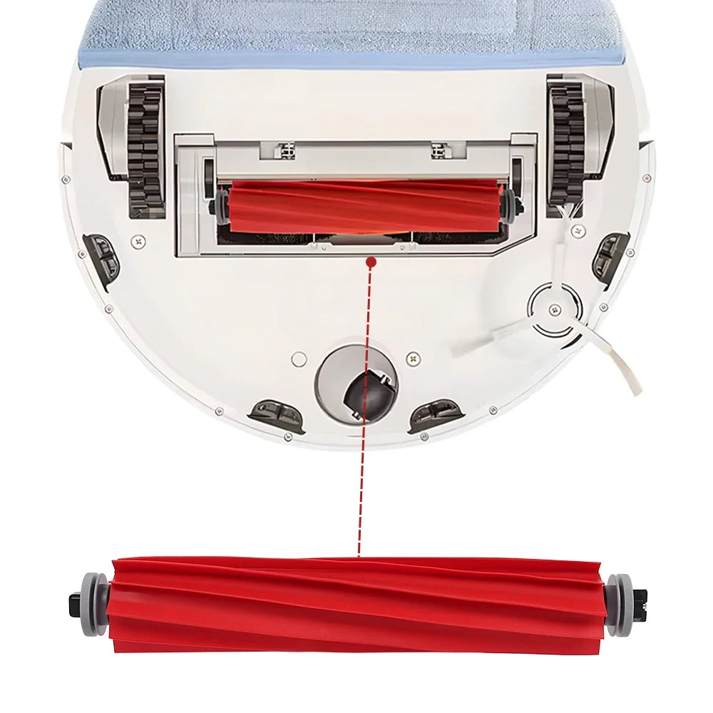 Main Roller Brush With Cover Soft Vacuum Part Compatible with Roborock T7S Plus S7 S7Max S7 MAXV Ultra G10S PRO S70 S75